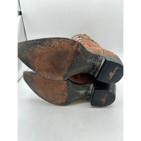 Old Gringo Women's Jasmine Embroidered Flower Brown Leather Western Boot - Picture 12 of 14